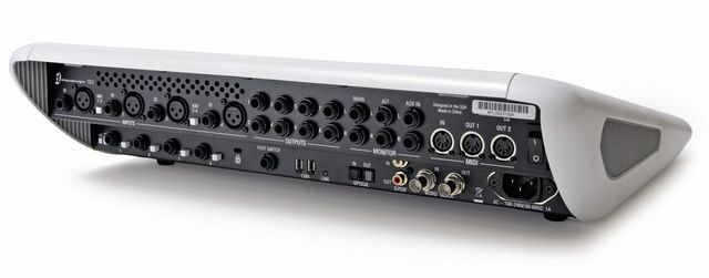 blank Four high-quality mic pres are round the back.